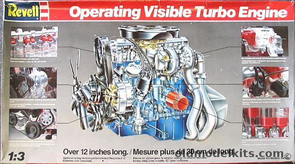 Revell 1/3 Ford Rokstock Operating Visible Turbo Engine with Optional Race Parts, 8879 plastic model kit